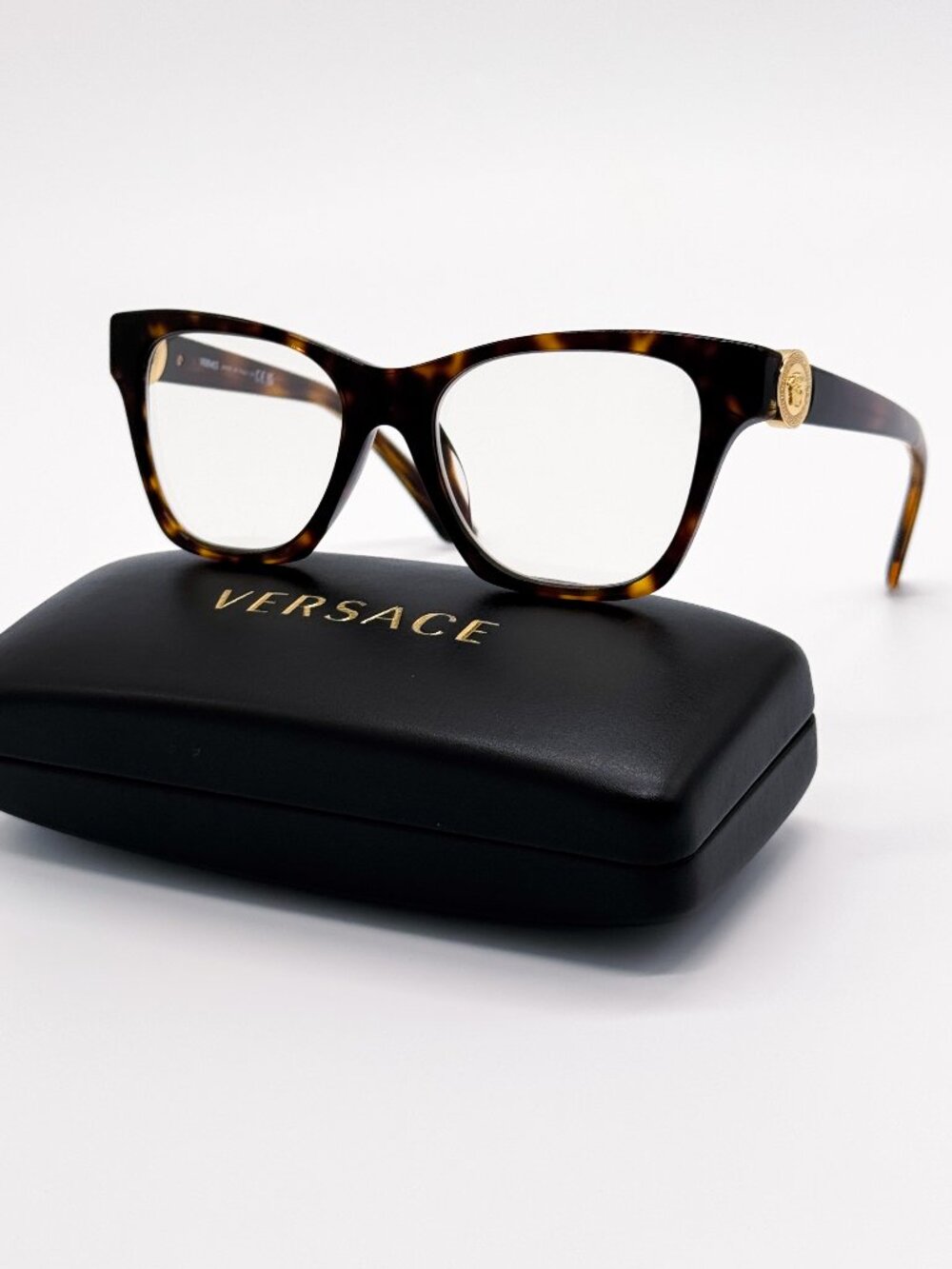 NEW VERSACE VE3341U 108 EYEGLASSES MOD 3341U 108 CAT EYE HAVANA WOMEN